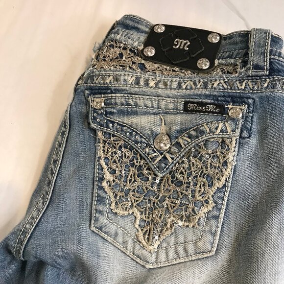 MISS ME WOMENS BOOT CUT JEANS SIZE 30 - Picture 9 of 12
